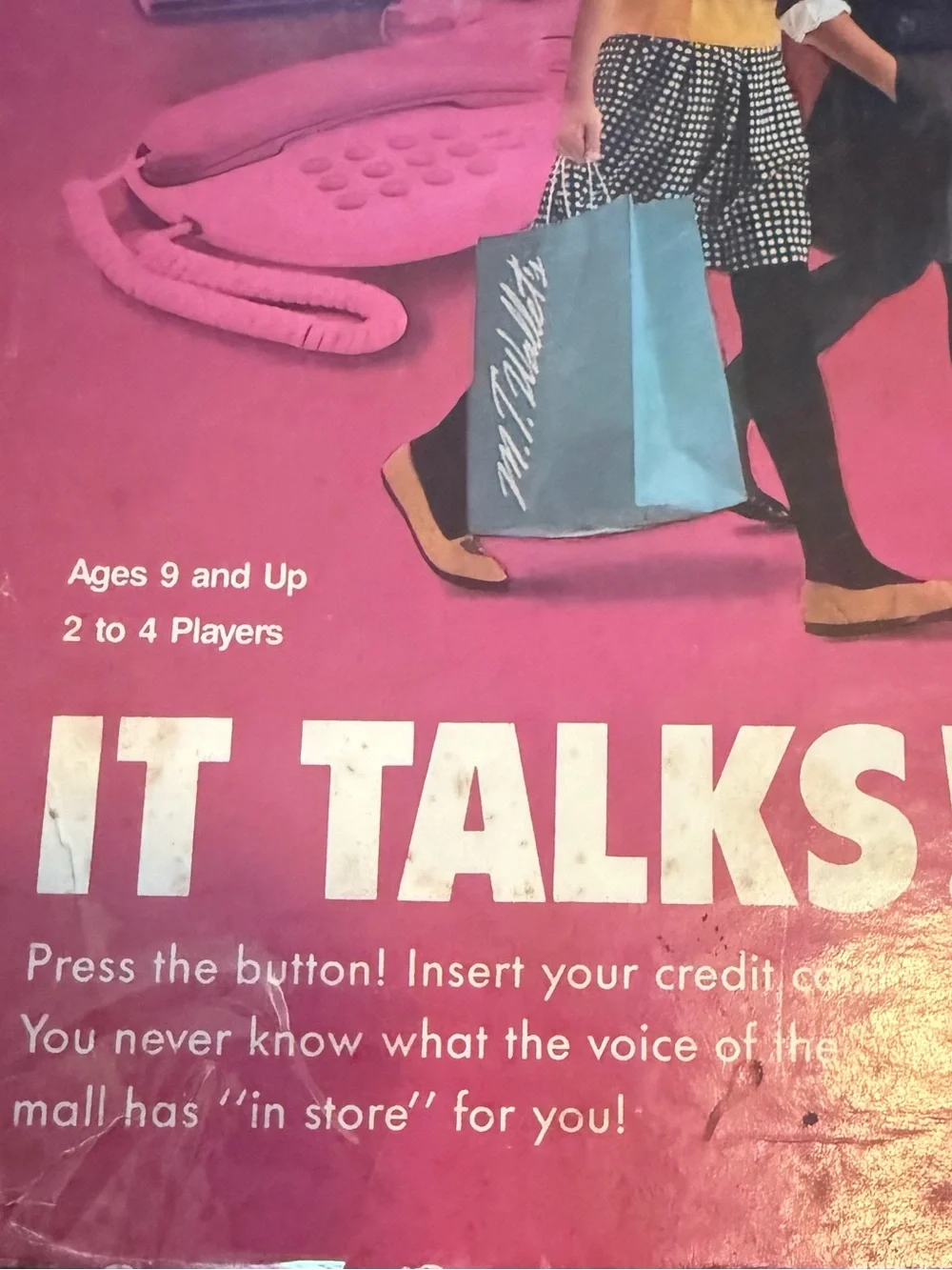 Vintage Electronic Talking Mall Madness Board Game Milton Bradley Incomplete ‘89